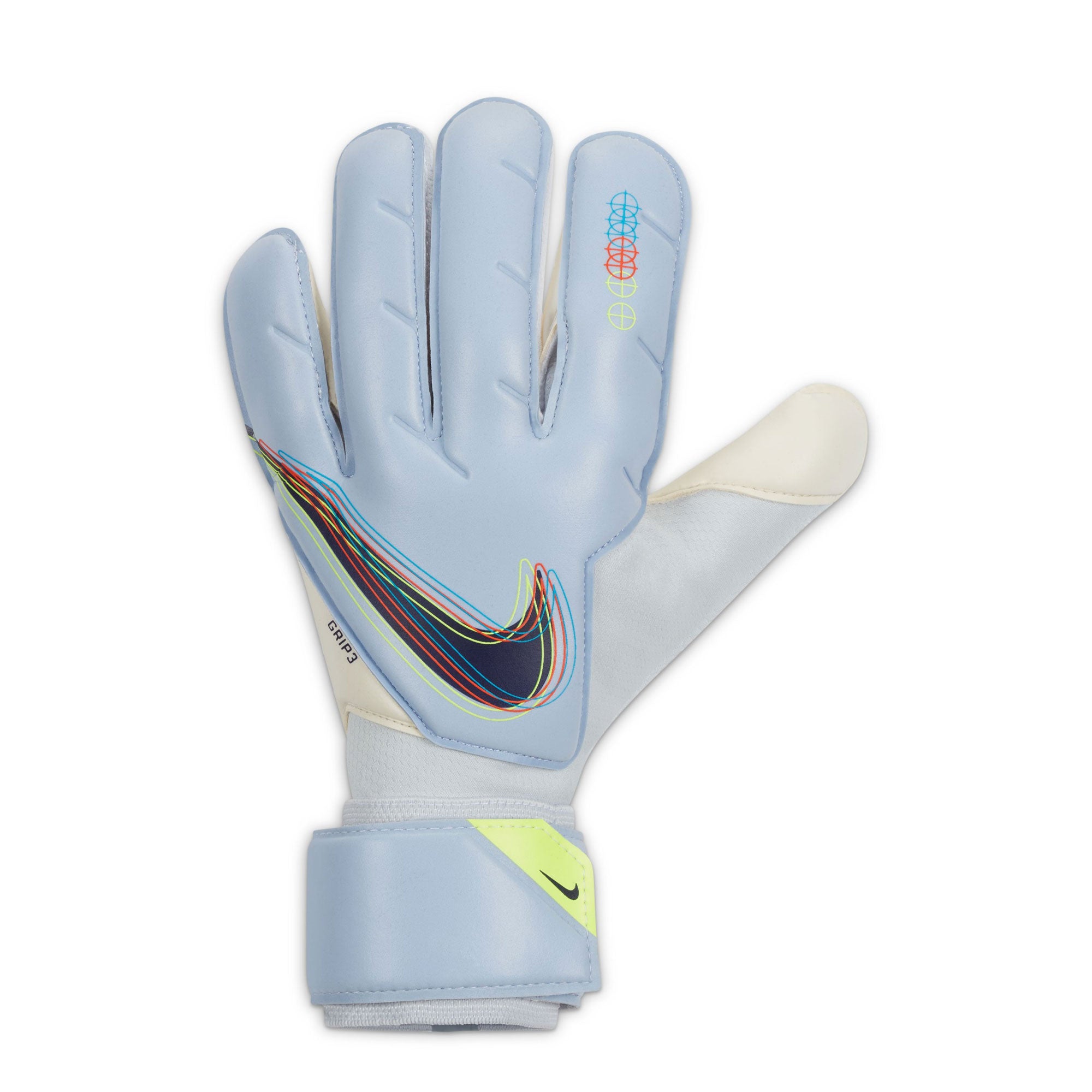 Nike Men s Grip 3 Goalkeeper Gloves Light Marine Blackened Blue Azteca Soccer