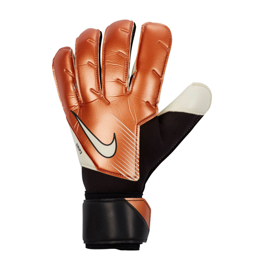Nike Men's Grip 3 Goalkeeper Gloves Metallic Cooper/White Front