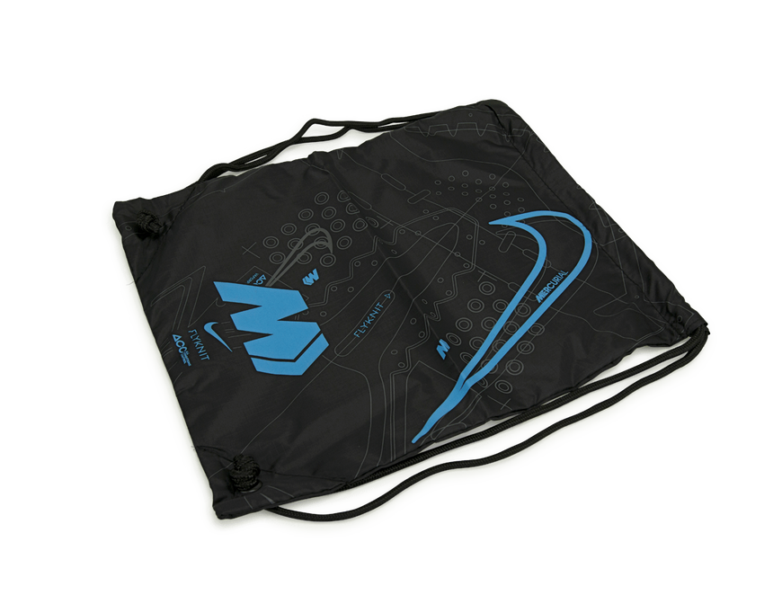Nike Men's Mercurial Superfly 8 Elite FG Black/Blue Shoe Bag