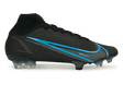 Nike Men's Mercurial Superfly 8 Elite FG Black/Blue Front