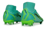 Nike Men's Mercurial Superfly 8 Elite FG Turquoise/Lime Rear