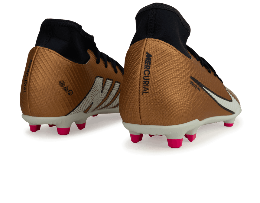 Nike Men's Mercurial Superfly 9 Club FG/MG Metallic Copper Rear