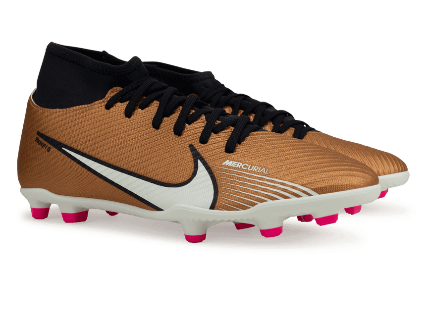 Nike Men's Mercurial Superfly 9 Club FG/MG Metallic Copper Together