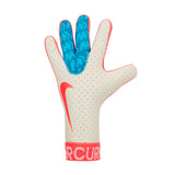 Nike Men's Mercurial Touch Elite Goalkeeper Gloves White/Aqua Blue Front