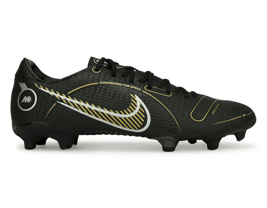 Nike Men's Mercurial Vapor 14 Academy FG/MG Black/Gold Front