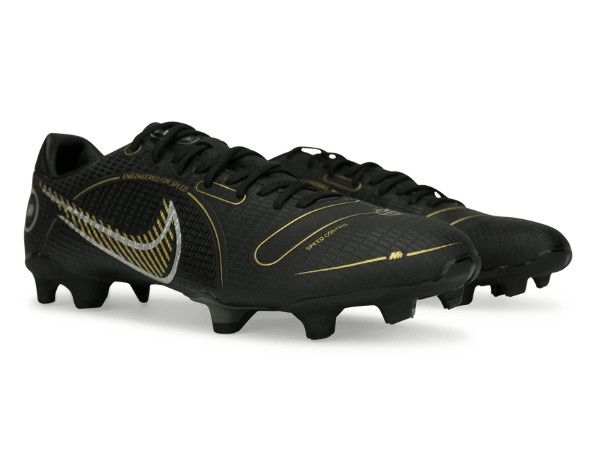 Nike Men's Mercurial Vapor 14 Academy FG/MG Black/Gold Together