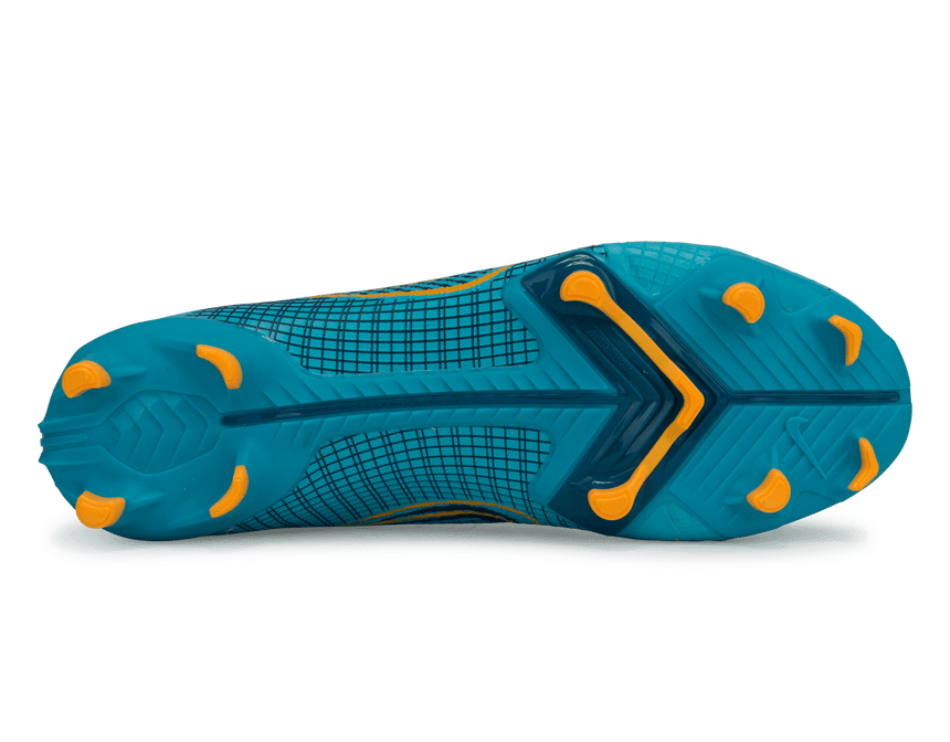 Nike Men's Mercurial Vapor 14 Academy FG/MG Blue/Orange Sole