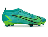 Nike Men's Mercurial Vapor 14 Pro FG Turquoise/Lime Front
