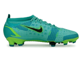 Nike Men's Mercurial Vapor 14 Pro FG Turquoise/Lime Side