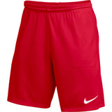 Nike Men's Park III Shorts Red/White Front