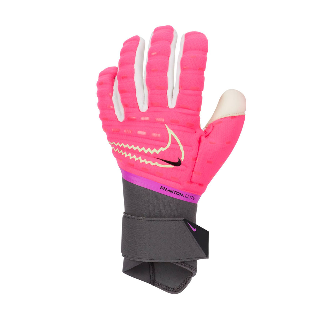 Nike Men's Phantom Elite Goalkeeper Gloves Hyper Pink/Volt Front