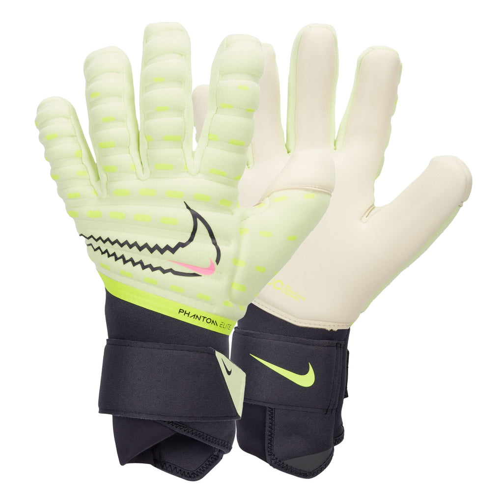 Nike Men's Phantom Elite Goalkeeper Gloves Hyper Volt/Gridiron Both