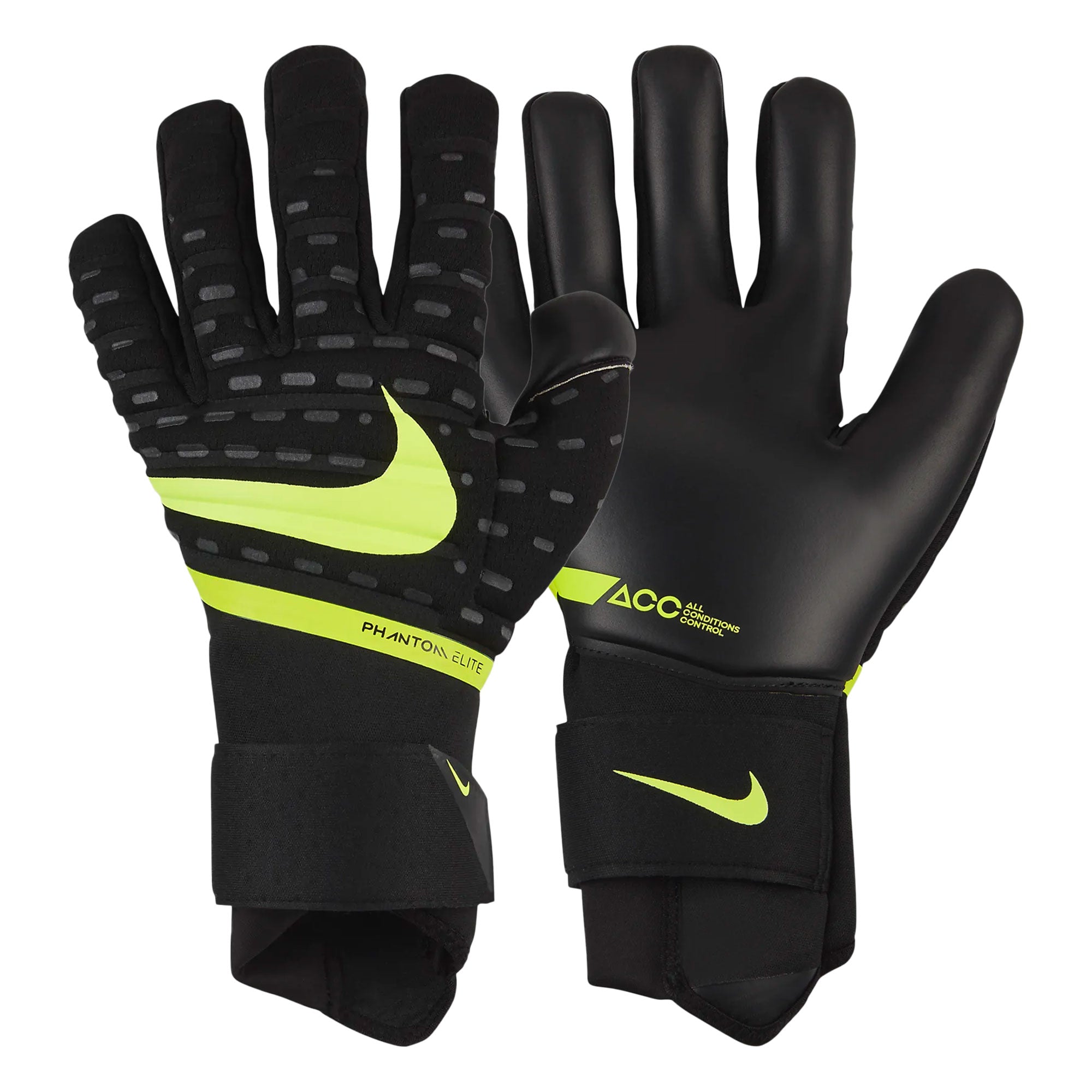 Nike Men's Phantom Goalkeeper Gloves - Black/Volt – Azteca Soccer