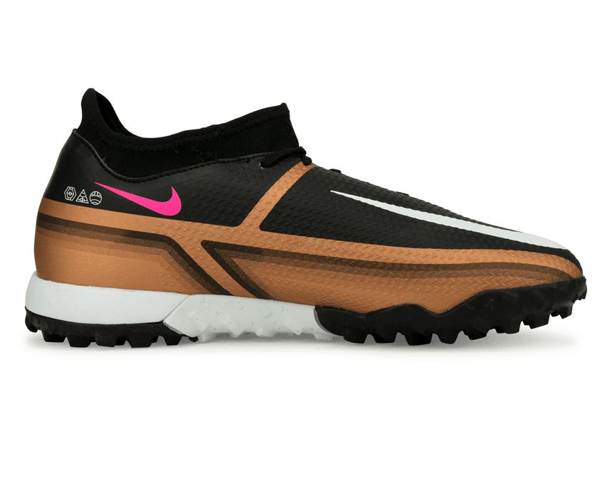 Nike Men's Phantom GT2 Academy DF TF Metallic Copper Side