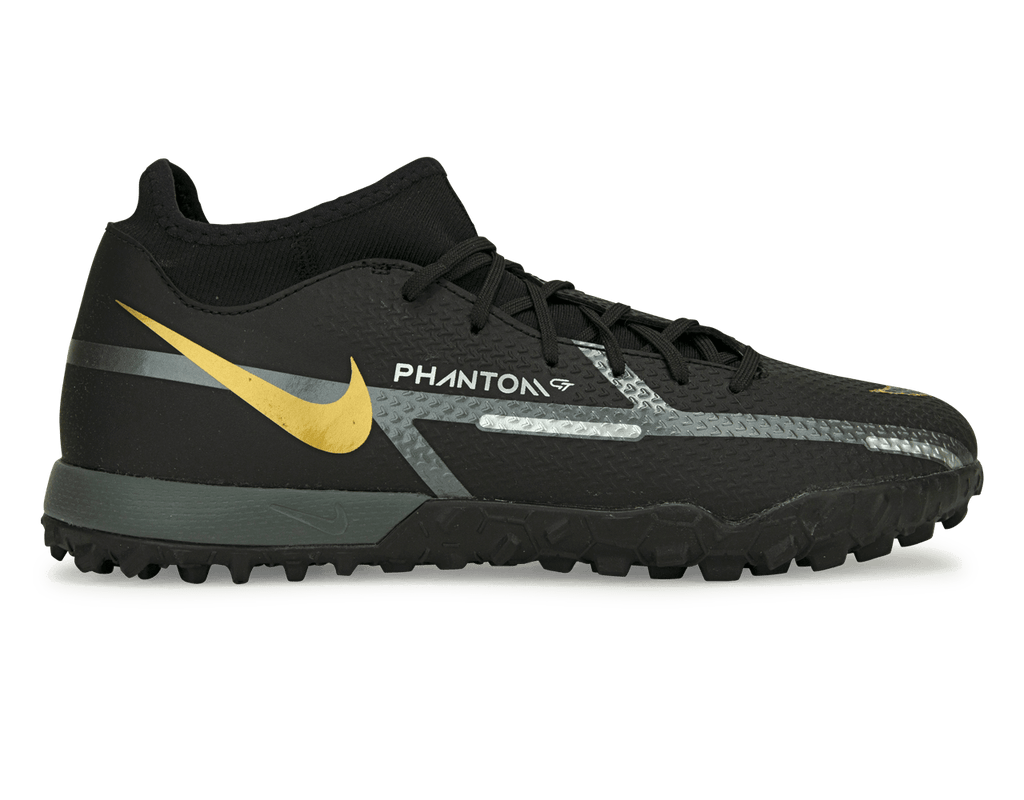 Nike Men's Phantom GT2 DF Academy TF Black/Gold Front
