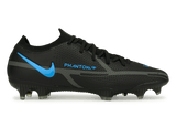 Nike Men's Phantom GT2 Elite FG Black/Blue Front