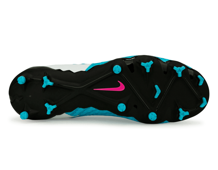 Nike Men's Phantom GX Academy FG/MG Baltic Blue/Pink Blast Sole