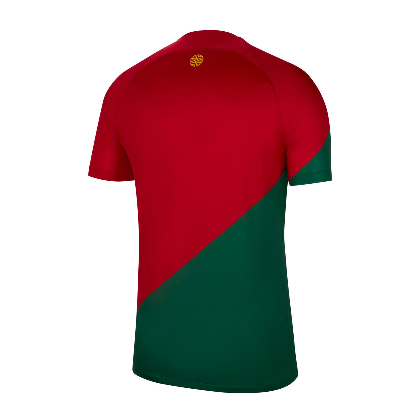 Nike Men's Portugal 2022/23 Home Jersey Pepper Red/Gold Dart Back