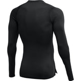 Nike Men's Pro Long Sleeve Compression Top Black/White Back
