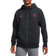 Nike Men's PSG 2021/22 Full Zip Club Hoodie Black/Siren Red Front