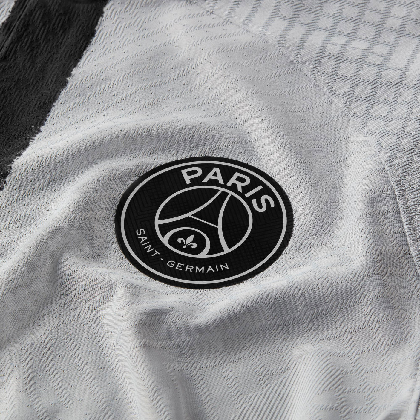 Nike Men's PSG 2022/23 Dri-FIT ADV Away Jersey Grey/Black Logo