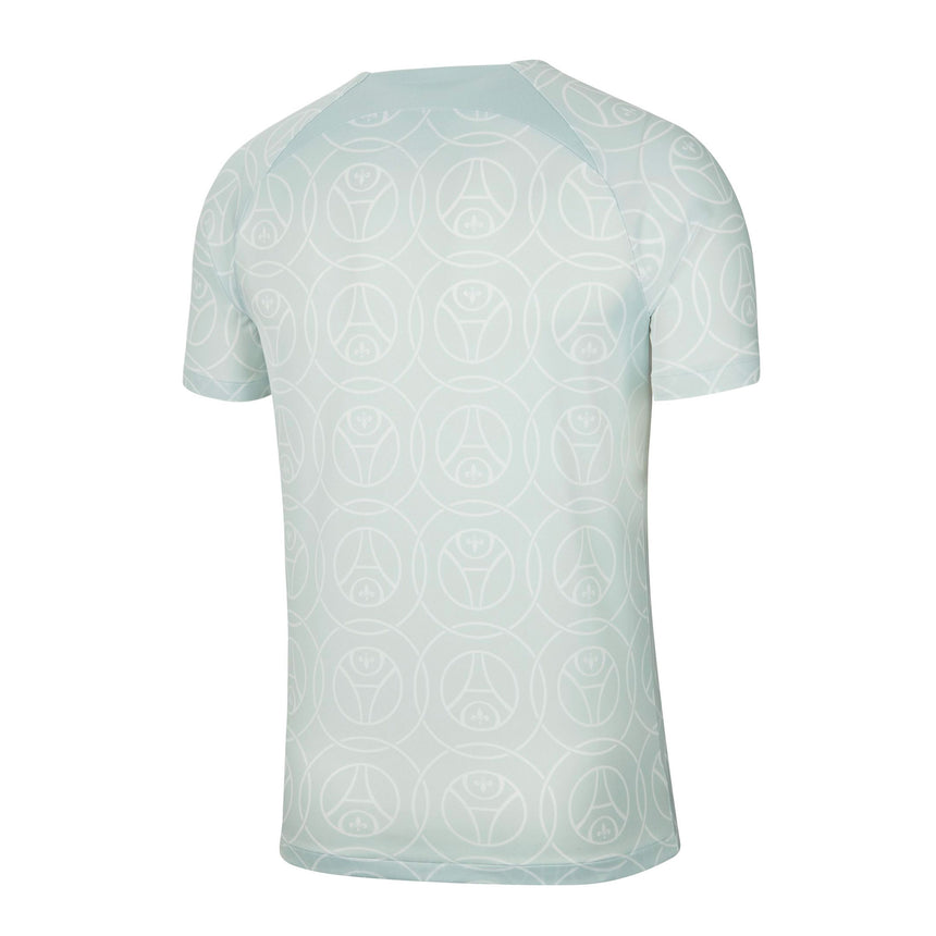 Nike Men's PSG 2022/23 Pre-Match Jersey Aura/Midnight Navy Back