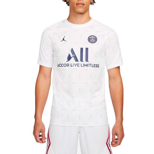 Nike Men's PSG Fourth Pre-Match Training Jersey 2022 Grey/Navy Front