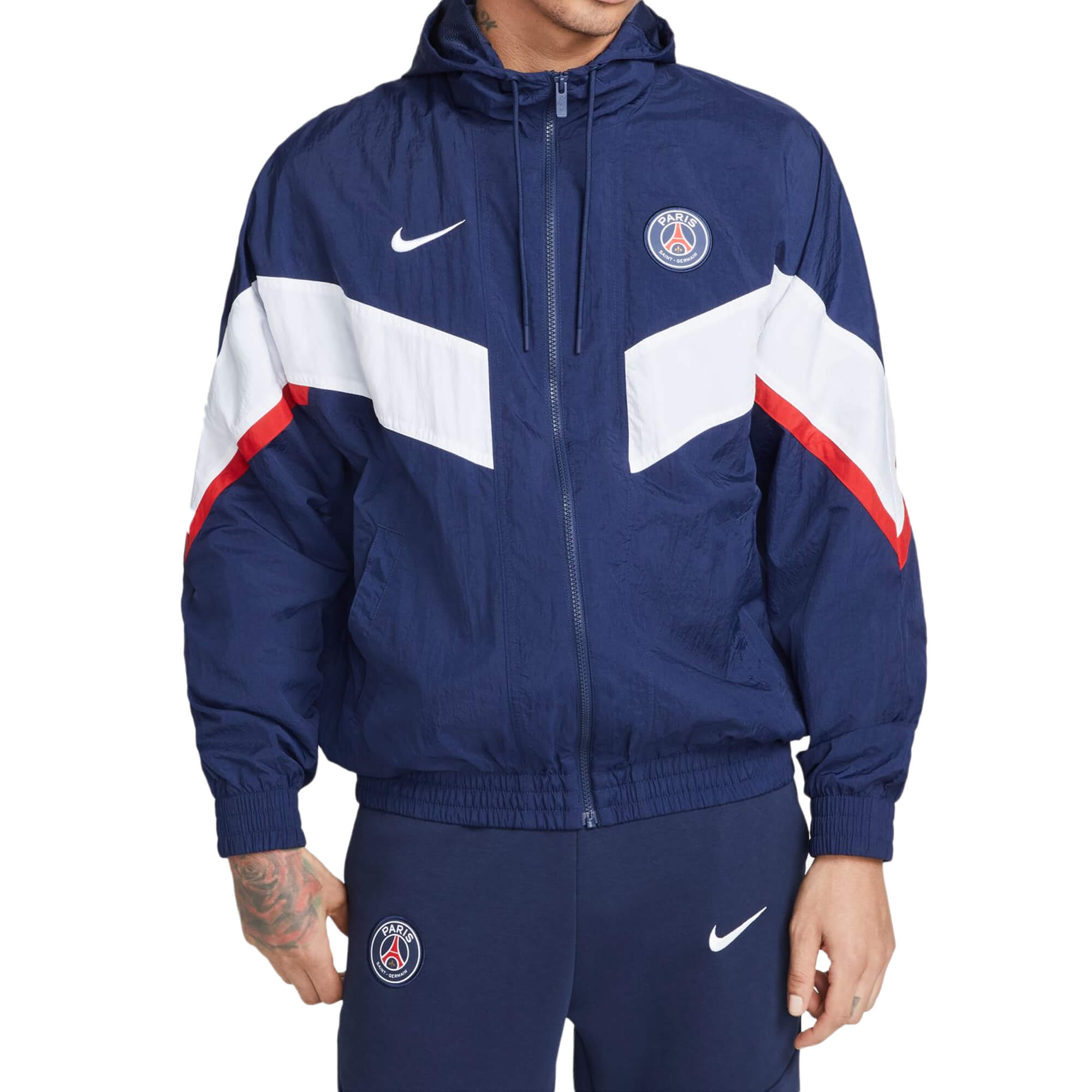 Training Paris Saint Germain Jackets Nike Men's PSG 2022 Strike Woven Jacket Midnight Navy/White