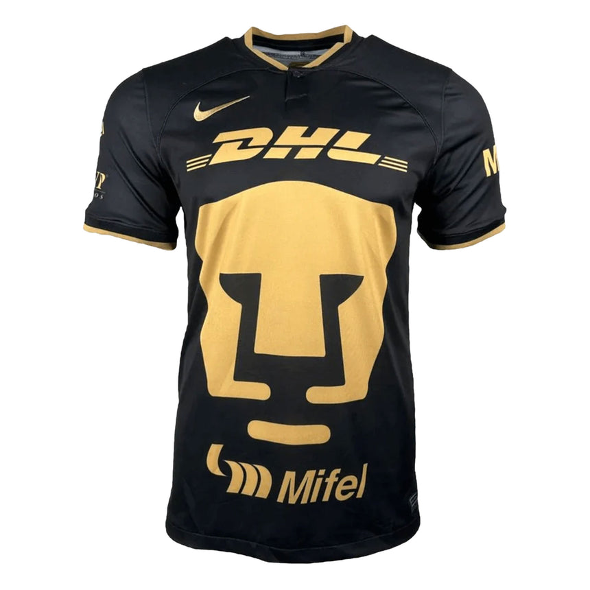 Nike Men's Pumas UNAM 2022/23 Third Jersey Black/Gold Front