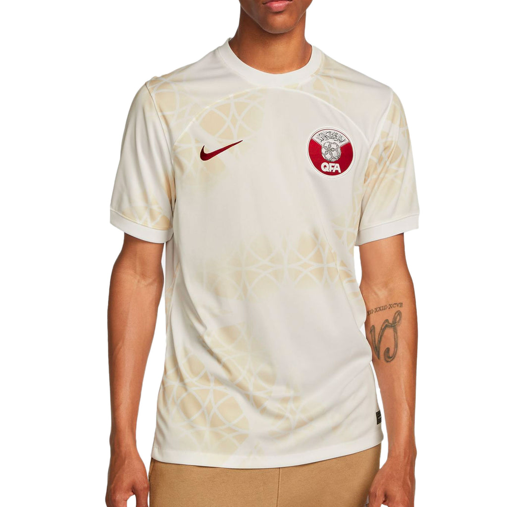 Nike Men's Qatar 2022/23 Away Jersey White/Desert Maroon Front