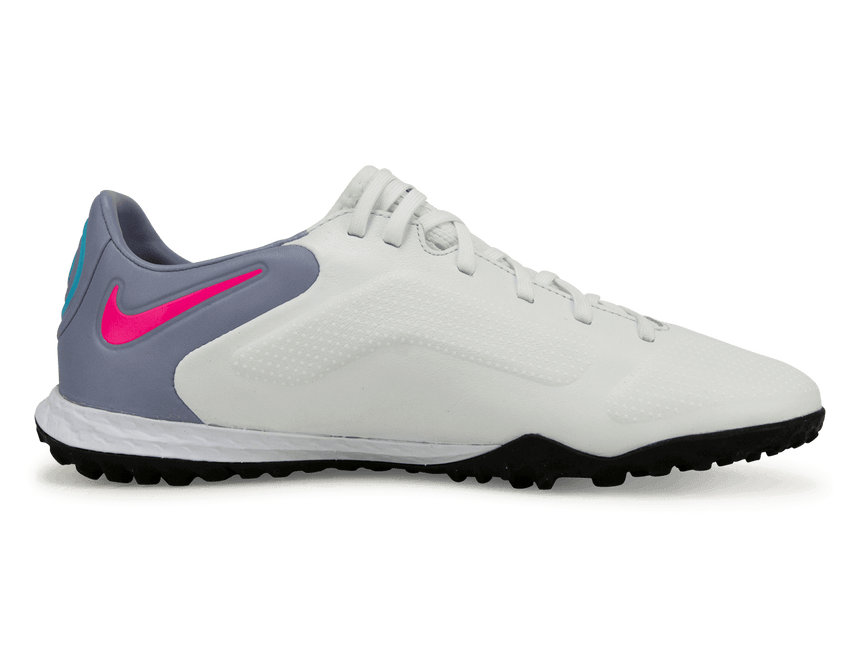 Nike Men's React Tiempo Legend 9 Pro TF White/Pink Blast Side