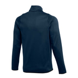 Nike Men's Therma Long Sleeve 2/4 Zip Pullover Top Navy/White Back