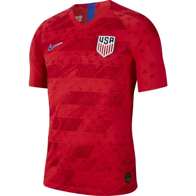 Nike Men's USA 19/20 Authentic Away Jersey Speed Red/Bright Blue ...