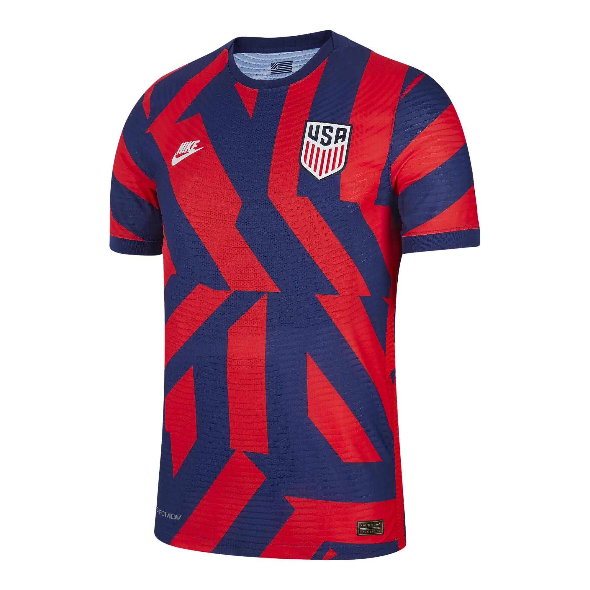 Nike Men's USA 2021/22 Dri-FIT ADV Away Match Jersey - Blue/Red ...
