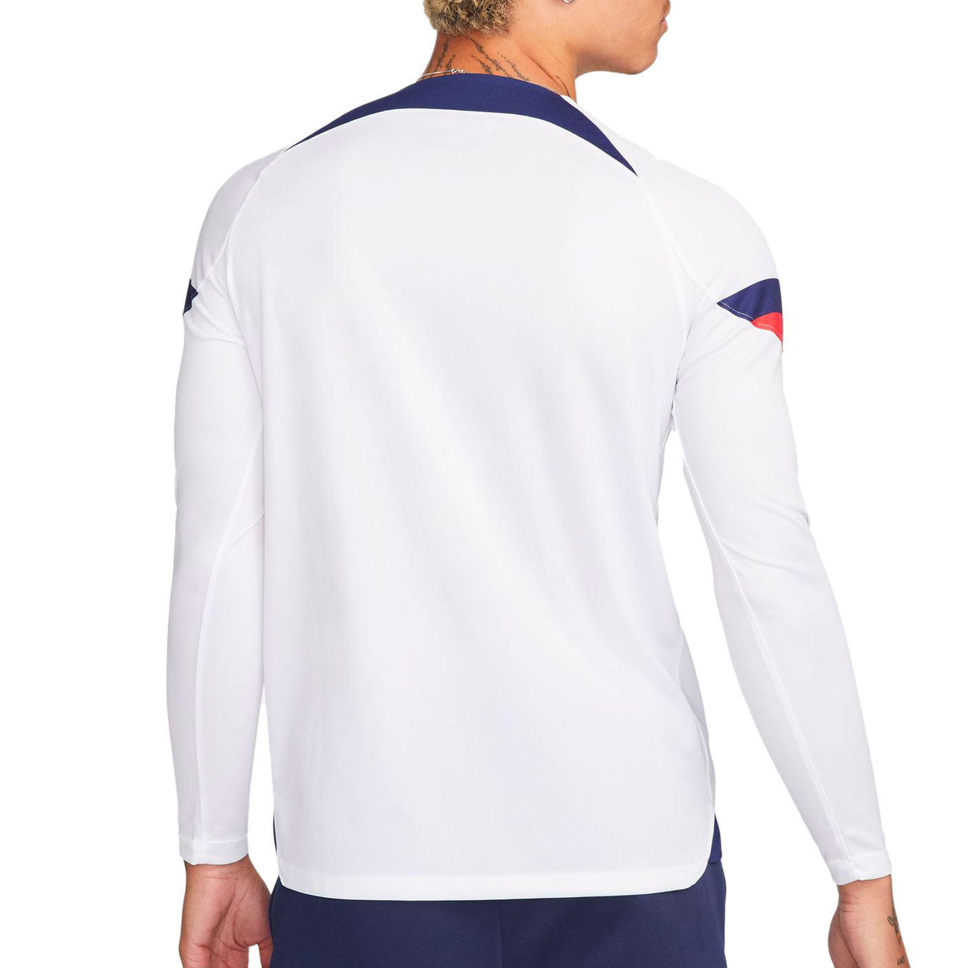 Nike Men's USA 2022/23 Home Long Sleeve Jersey White/Loyal Blue Back