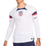 Nike Men's USA 2022/23 Home Long Sleeve Jersey White/Loyal Blue Front