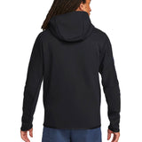 Nike Men's USA 22/23 Tech Fleece Hoodie Jacket Black/Bright Blue Back