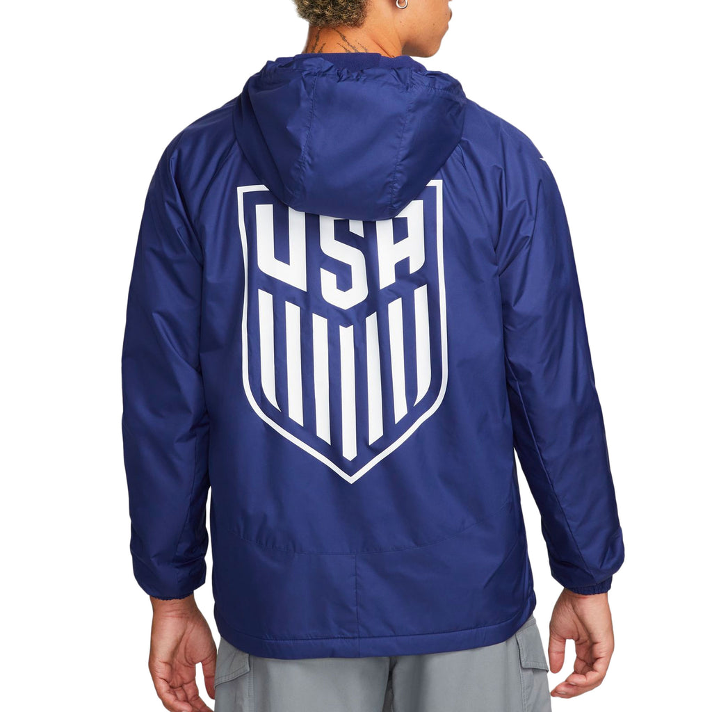 Nike Men's USA Strike Woven Jacket Loyal Blue/White Back