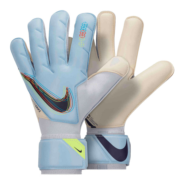 Nike Grip 3 Goalkeeper Gloves Soccer Size 9 Light good Marine White CN5651-548 New