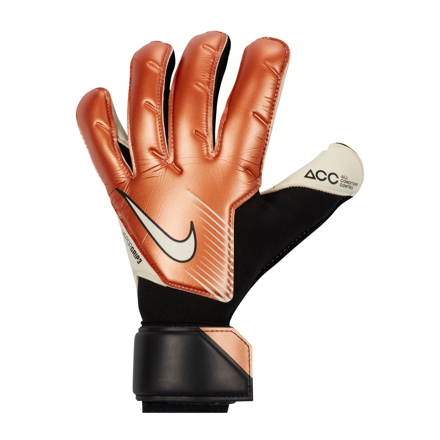 Nike Men's Vapor Grip 3 Goalkeeper Gloves Metallic Copper/White Front