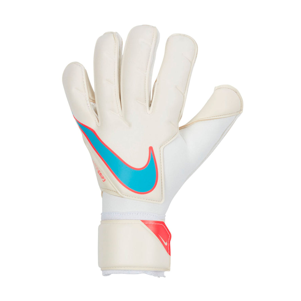 Nike Men's Vapor Grip 3 Goalkeeper Gloves White/Baltic Blue Front