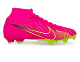 Nike Men's Zoom Mercurial Superfly 9 Academy FG/MG Pink/Volt