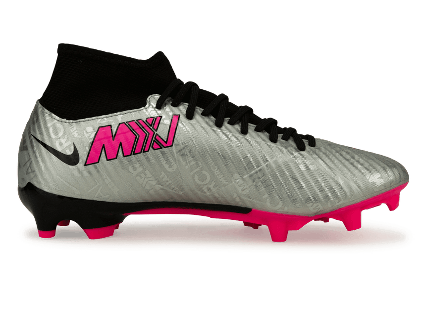 Nike Men's Zoom Mercurial Superfly 9 Academy XXV FG Silver/Black Side