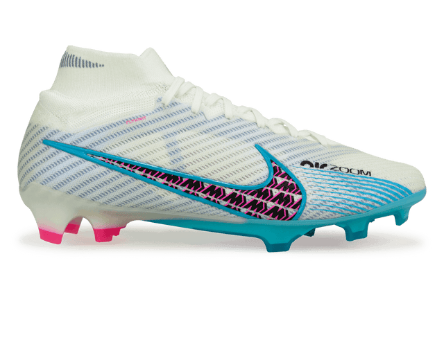 Nike Men's Zoom Mercurial Superfly 9 Elite FG White/Pink Blast