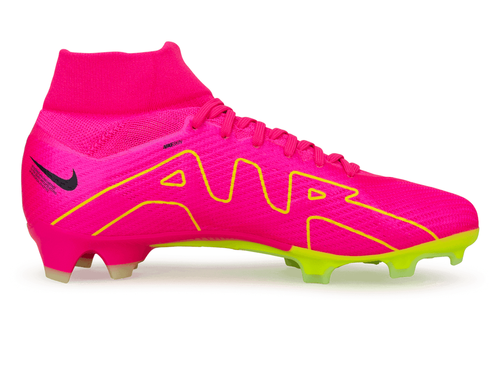 Nike Men's Zoom Mercurial Superfly 9 Pro FG Pink/Volt Side