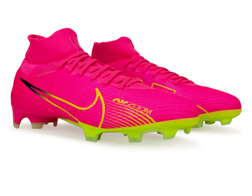 Nike Men's Zoom Mercurial Superfly 9 Pro FG Pink/Volt Together