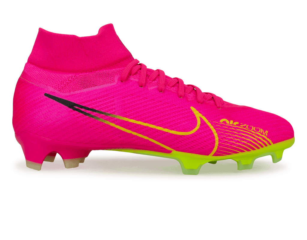 Nike Men's Zoom Mercurial Superfly 9 Pro FG Pink/Volt