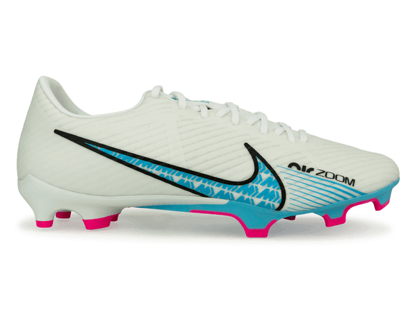 Nike Men's Zoom Mercurial Vapor 15 Academy FG/MG White/Baltic Blue – Soccer