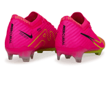 Nike Men's Zoom Mercurial Vapor 15 Elite FG Pink/Volt Rear