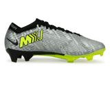 Nike Men's Zoom Mercurial Vapor 15 Elite XXV FG Silver/Volt